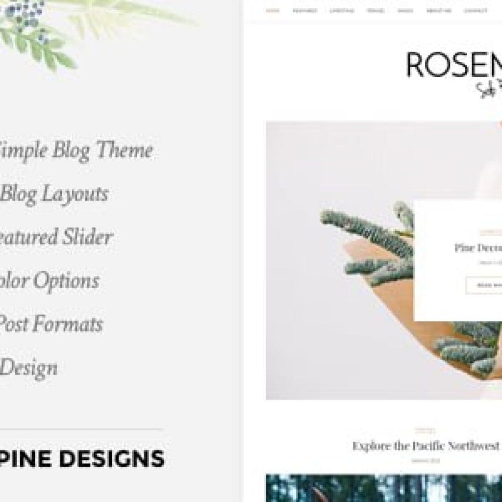 Thème Rosemary L'excellence pour un Blogue Féminin