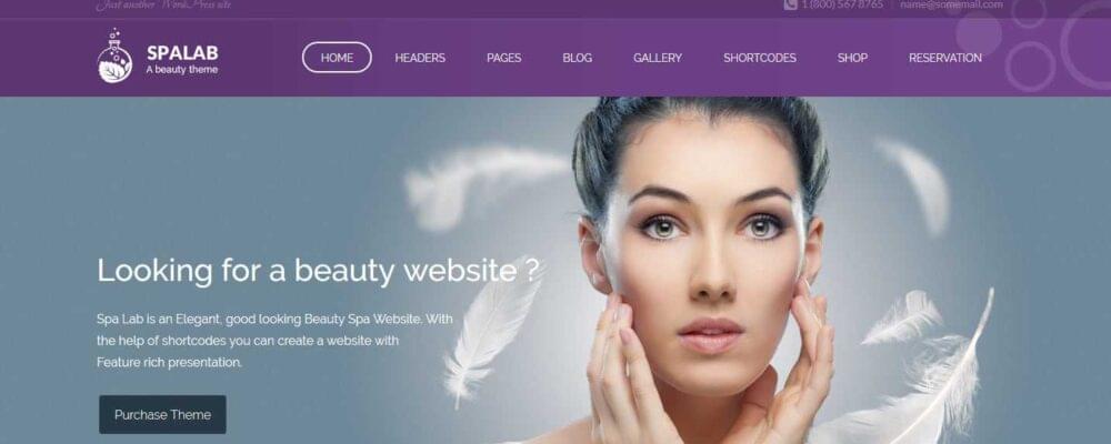 Thème WordPress Spa Lab : Le thème par excellence de la beauté
