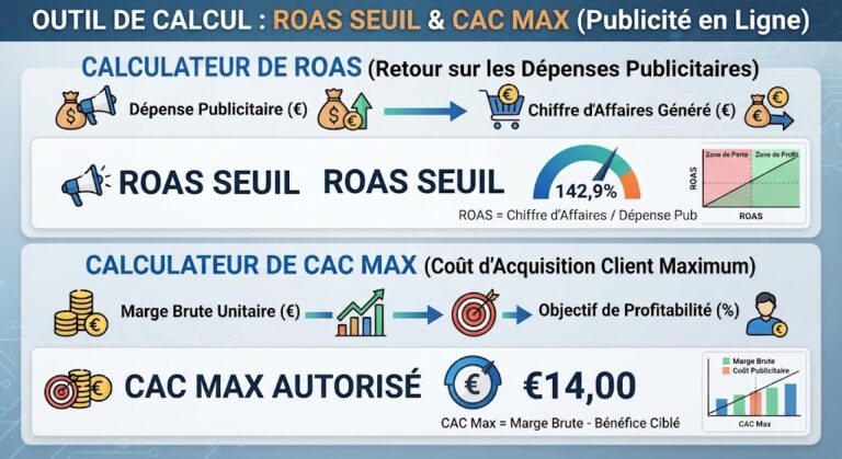 ROAS & Max CAC Calculator (Advertising)