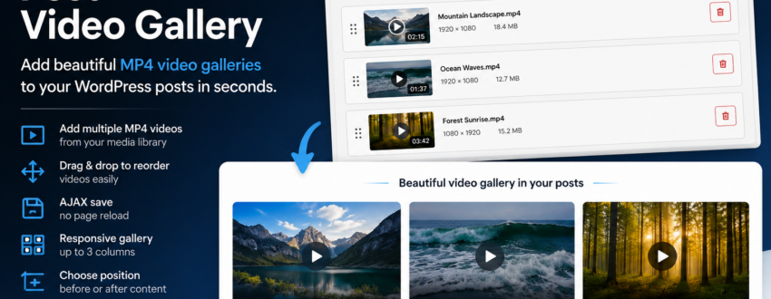 ThemesPress Post Video Gallery