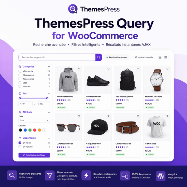 ThemesPress Query For Woocommerce