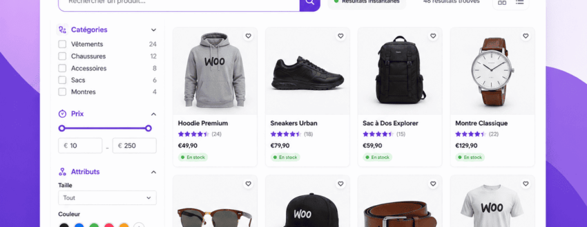 Filtre de recherche avancée Woocommerce