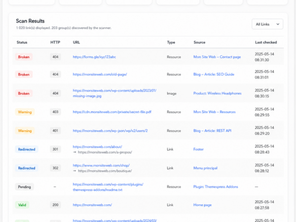 Themespress Broken Link Checker