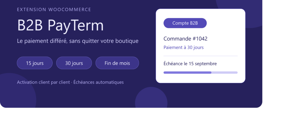 Themespress B2B PayTerm — Le paiement différé sur WooCommerce