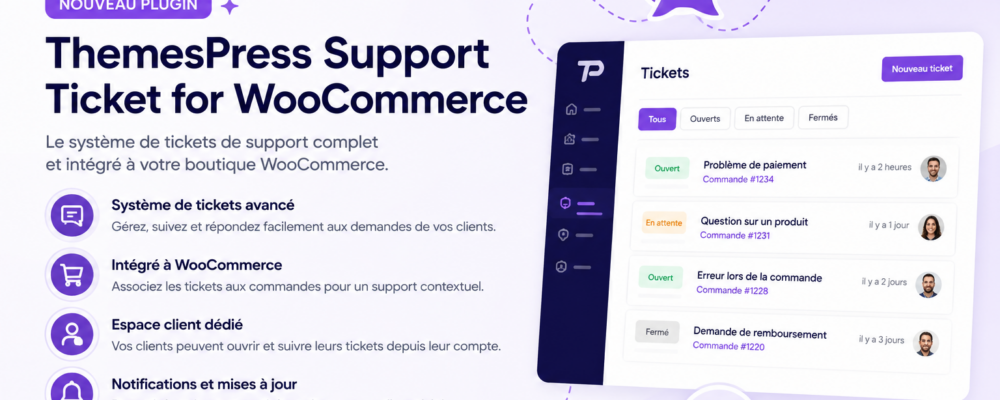 ThemesPress Support Ticket for WooCommerce