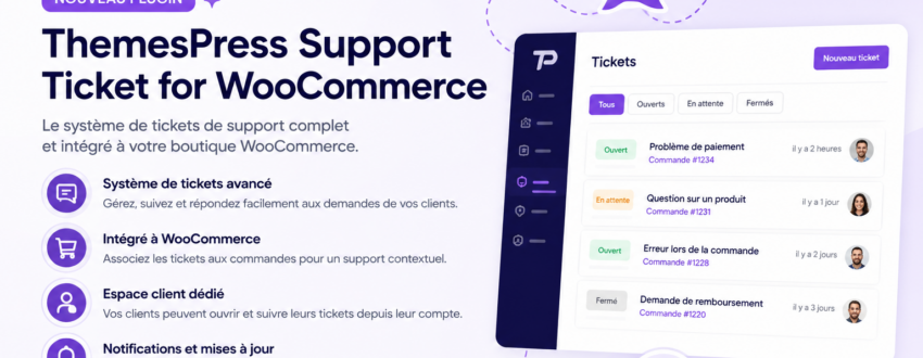 ThemesPress Support Ticket for WooCommerce