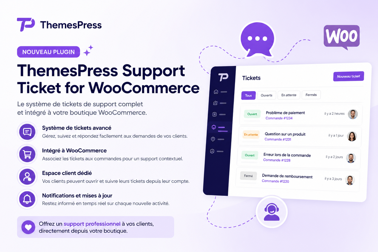 ThemesPress Support Ticket for WooCommerce